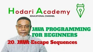 Java Programming for Beginners - 20 Java Escape Sequences