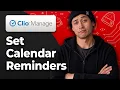 How to Set Calendar Reminders in Clio Manage 2026 Easy Tutorial