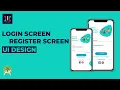 Material Design Login Screen UI Design in Android Studio UiUX Tutorial