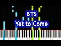 Download Lagu BTS - Yet to Come Piano Tutorial