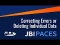 04 2 JBI PACES Tutorial Correcting Errors or Deleting Individual Data