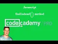 Javascript findIndex method