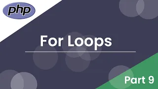 Learn PHP For Loops Php Somali Tutorials Part 9