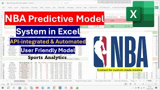 How to Build NBA Prediction Model in Spreadsheets API-Driven Custom Build Available