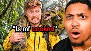 MrBeast Survived DANGEROUS Places😳
