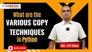 Python Copy Techniques Deep Copy and Shallow Copy NareshIT