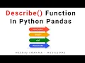 Describe Function In Python Pandas Neeraj Sharma