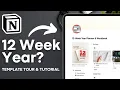 Plan Your 12 Week Year in Notion Template Tour Goal Planning Tutorial