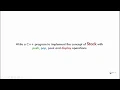 C program array implementation of stack data structure