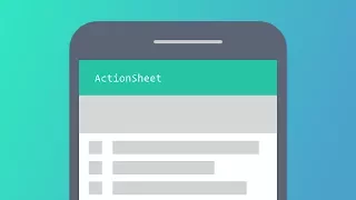 Ionic 3 - ActionSheet with Ionic Native