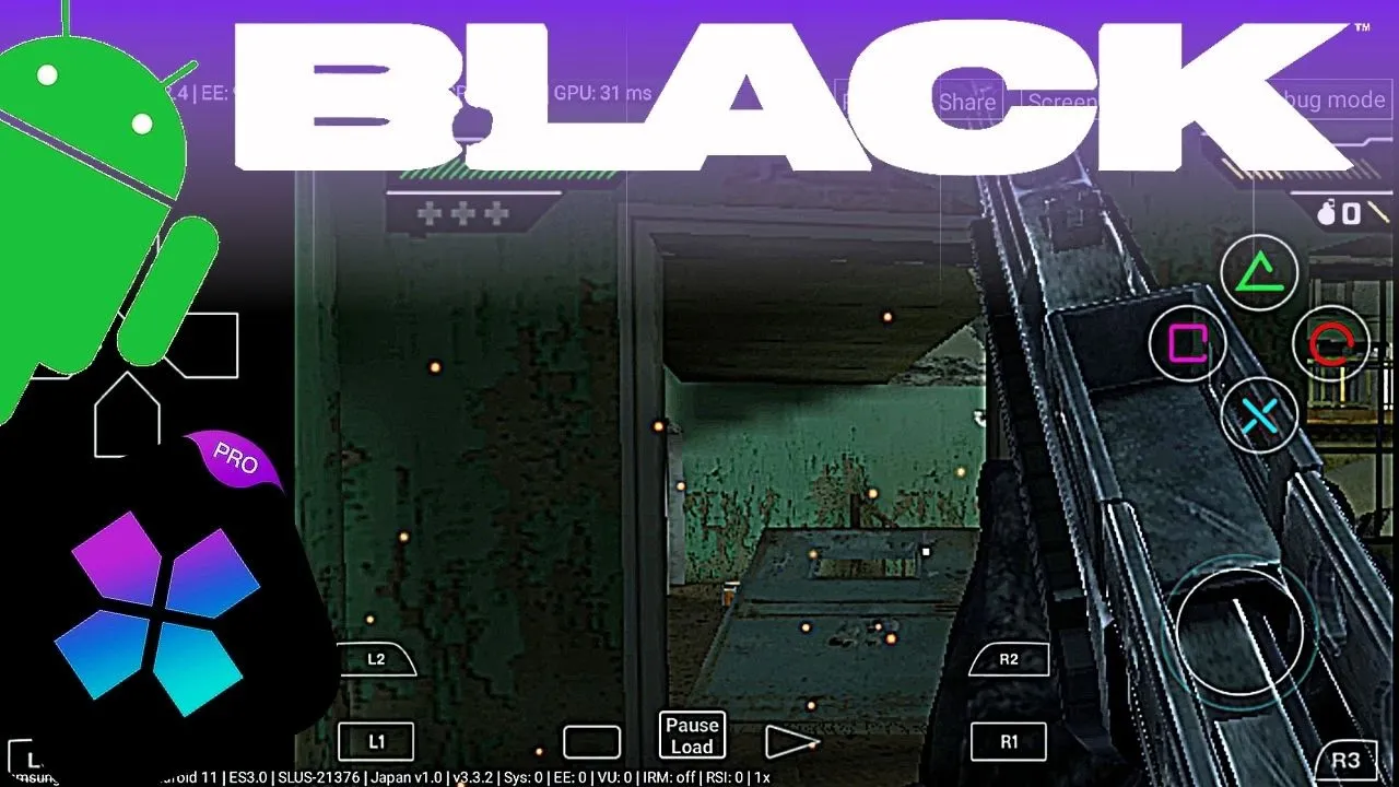 Play Game Black PS2 Emulator - Damon PS2 PRO For Android With Gameplay -2021