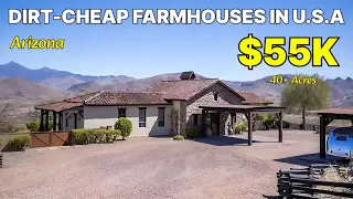 These 10 Dirt-Cheap Arizona Farmhouses With Massive Land Priced Way Below Market