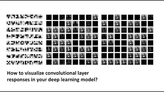 152 - How to visualize convolutional filter outputs in your deep learning model