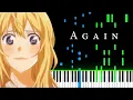 Download Lagu Again - Your Lie in April OST [Piano Tutorial]