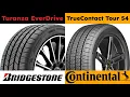 Bridgestone Turanza EverDrive vs Continental TrueContact Tour 54