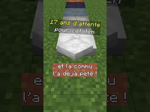 17 ans d'attente pour ce bloc Minecraft (et la commu l'a cassé) #minecraft #minecraftupdate #gaming