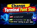 How to Change Terminal Font Size in VS Code - Quick Easy Tutorial