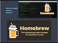 What is Homebrew Home Brew brew Installation Xcode How to install Homebrew