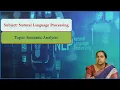 LEC24 Natural Language Processing Semantic Analysis by Mrs P Pavani