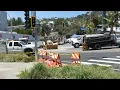 Sink Hole Construction Sunset Blvd Paved Reopening Tonight LA CA July 24 2026 Summer 94 degrees