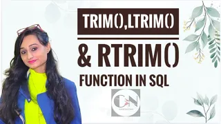 TRIM LTRIM RTRIM String Function in SQL SQL TUTORIAL SERIES Code With Neha