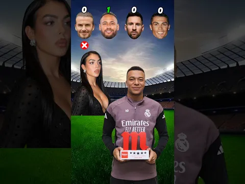 Ronaldo 🥵 vs Neymar vs Messi vs David Beckham - Mbappe Asks #shorts