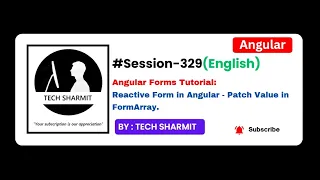 Angular Reactive Forms Tutorial in English Patch Value in FormArray Practical Example Ep-329