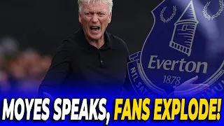 MOYES GIVES BLUNT RESPONSE TO EVERTON OWNERS AS FANS REACT IN THE STANDS EVERTON NEWS TODAY