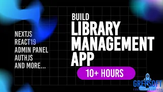 FullStack Build Library Management Software Admin Dashboard