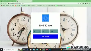 Alarm Clock Coding Ninjas Frontend Skill Test Project