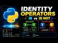 Python Identity Operators Explained with Examples Lecture 32 Talent Kaksha
