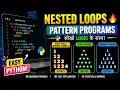 Master Nested Loops in Python Number Triangle Star Pyramid Beginner Coding