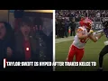 Taylor Swift is ECSTATIC after Mahomes finds Kelce for Chiefs TD NFL on ESPN