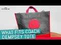 Coach Dempsey Tote 40 in Signature Canvas What Fits In My Bag