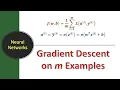Lecture Gradient Descent on m Examples Deep Learning