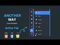 Sidebar Menu Using Html CSS Javascript Curved Outside in Active Tab