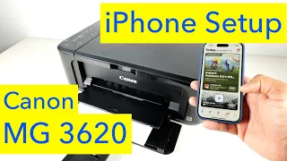 Canon Pixma MG3620 Unboxing and iPhone Wireless Setup - iPhone Wifi Setup