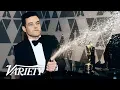 Video di Rami Malek Sprays Champagne After Winning Oscar