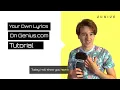 Download Lagu How To Add Lyrics on Genius - Your own song + make Annotations on Genius