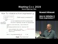 How to initialize x from expression y - Howard Hinnant