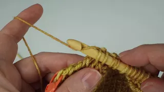 Tunisian Simple Stitch decrease tss2tog