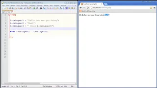 05 PHP Tutorial for Beginners 05 String concatenation Computer Monk