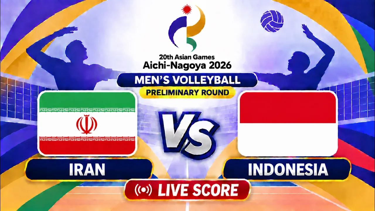 🔴 LIVE | IRAN vs INDONESIA - Asian Games 2026 Men's Volleyball | Livescore Volleyball 2026-09-29 08:36