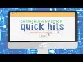 Quick Hits for Curriculum Directors Curriculum Mapping