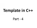 Class Template Practice Program in C Part 4