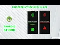 Fingerprint Security in Android app DEMO Android studio