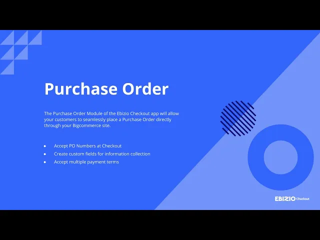 Purchase Order for BigCommerce - YouTube thumbnail