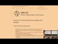 Lecture 8 DSCI 511 - Python Programming for Data Science