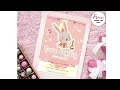 Some Bunny Is Having A Party Bunny Theme First Birt ay Invitation Card Editable Card
