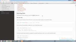 28 Take a look on query builder class